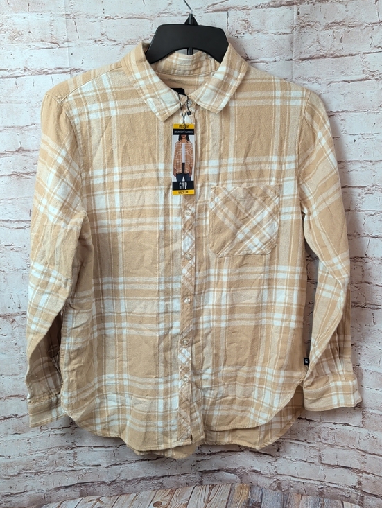 GAP Tops - GAP Women's Button-Down Flannel Shirt Medium NWT